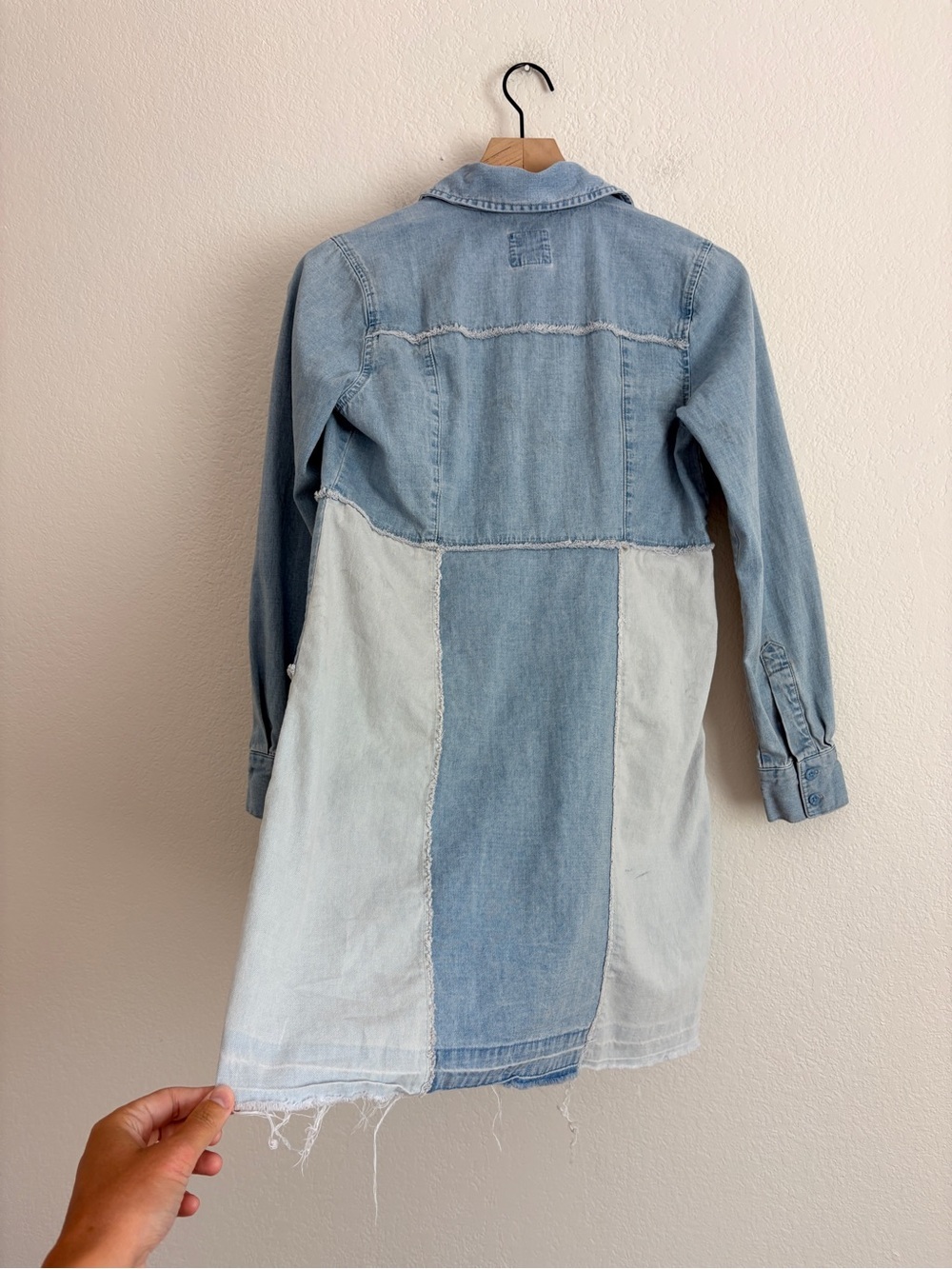 Cleo + Wolf Patchwork Denim Dress - Picture 6 of 10